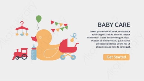 AE模板-DC_Baby儿童玩具扁平卡通图标场景背景