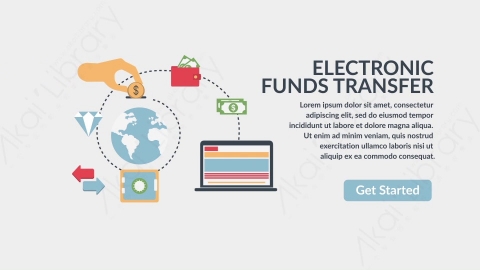 AE模板-DC_Electronic_Funds_Transfer电子资金转账扁平卡通图标场景背景