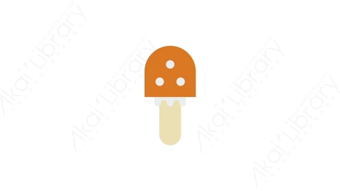 AE模板-mushroom 4蘑菇MG扁平自然户外元素图标