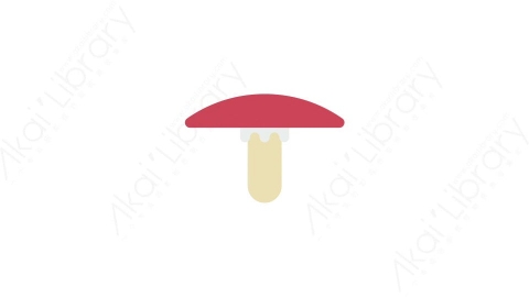 AE模板-mushroom 5蘑菇MG扁平自然户外元素图标