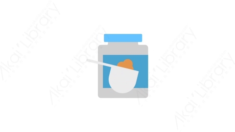 AE模板-5-Supplements补品MG扁平健身运动动画图标
