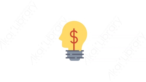 AE模板-1-Idea想法MG扁平商业金融动画图标