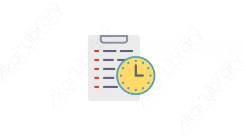AE模板-5-Schedule planning日程安排MG扁平商业市场营销动画图标