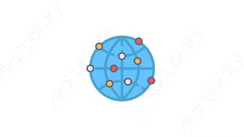 AE模板-6-Social networks社交网络MG扁平社交媒体网络动画图标