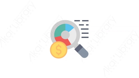 AE模板-12-Marketing research市场研究MG扁平市场营销业务动画图标