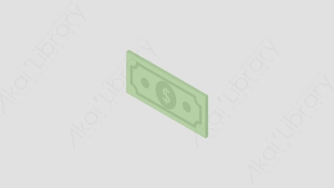 AE模板-Banknote钞票MG扁平金融财经元素图标