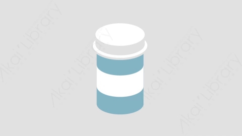 AE模板-Drug_Jar_2药瓶MG扁平医疗医学元素图标