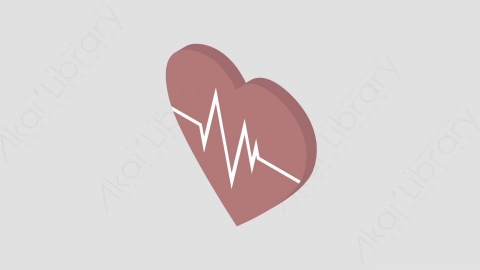 AE模板-Heart_Rate心跳MG扁平医疗医学元素图标