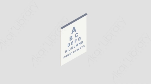 AE模板-Rack_Eye视力表MG扁平医疗医学元素图标