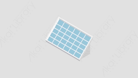AE模板-Solar_Battery太阳能板MG扁平日常生活元素图标