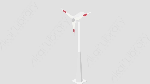 AE模板-Wind_Turbine风车MG扁平日常生活元素图标