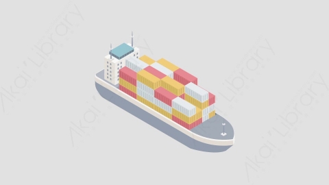 AE模板-Ship_Front轮船MG扁平交通工具元素图标