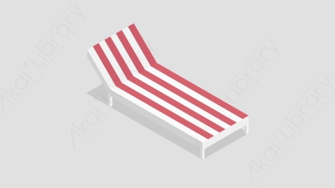 AE模板-Deckchair沙滩椅MG扁平旅行旅游元素图标