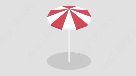 AE模板-Pool_Umbrella遮阳伞MG扁平旅行旅游元素图标