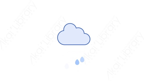 AE模板-7Drizzle小雨MG扁平天气元素图标