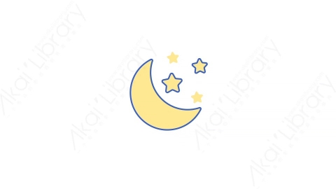AE模板-20Starry Night星夜MG扁平天气元素图标