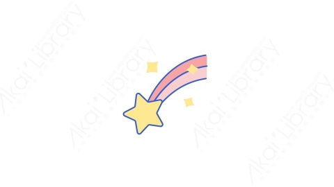 AE模板-24Shooting Star流星MG扁平天气元素图标