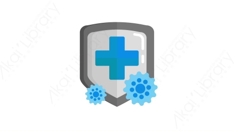 AE模板-11_ Immune Healthy免疫健康MG扁平医学医疗元素图标
