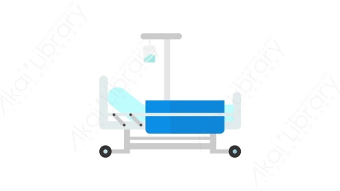 AE模板-30_ Hospital Bed医院病床MG扁平医学医疗元素图标