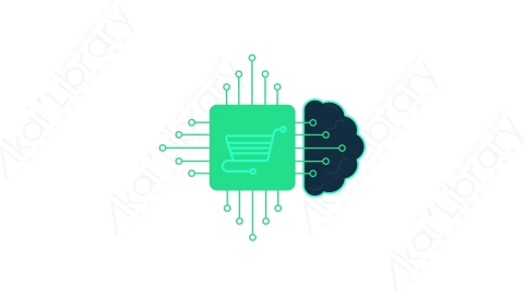 AE模板-E-commerce电子商务MG扁平科技网络元素图标
