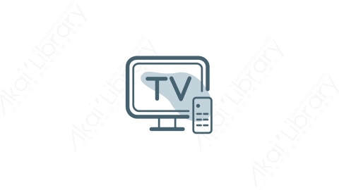 AE模板-10_TV电视MG扁平日常生活元素图标