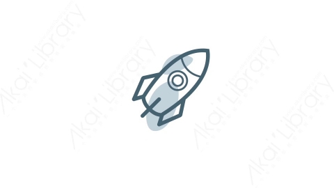 AE模板-29_Rocket火箭MG扁平日常生活元素图标