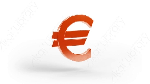AE模板-MG三维立体元素图标EURO欧元