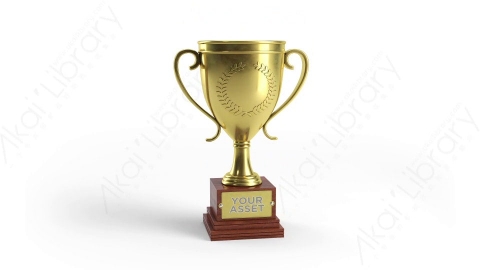 AE模板-MG三维立体元素图标TROPHY奖杯