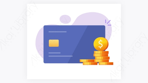 图片素材-现金返还钱作为奖金计划平面卡通插图