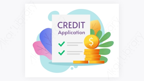 图片素材-信用贷款申请表