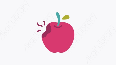 图片素材-001苹果 apple扁平MG卡通万圣节元素图标