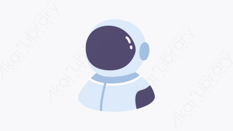 图片素材-003宇航员 astronaut扁平MG卡通空间元素图标