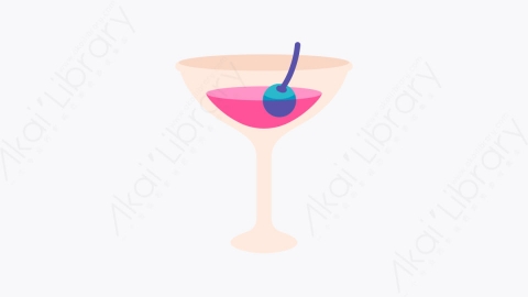图片素材-003鸡尾酒饮料 cocktail drink扁平MG卡通在夜总会元素图标