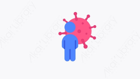 图片素材-004病毒 disease扁平MG卡通社会距离元素图标