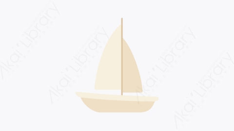 图片素材-004帆船 sailing boat扁平MG卡通交通元素图标