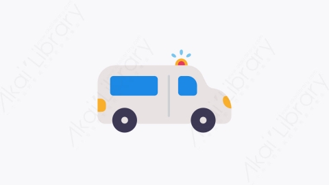 图片素材-009救护车 ambulance扁平MG卡通医疗元素图标