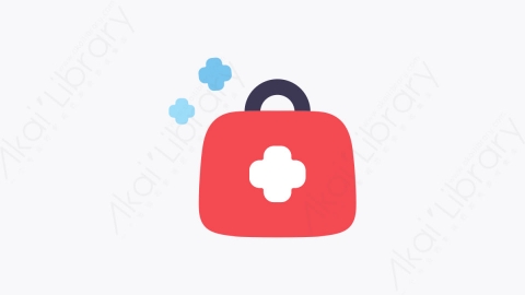 图片素材-011急救箱 first aid kit扁平MG卡通医疗元素图标
