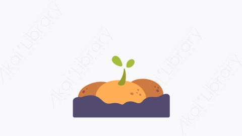 图片素材-012盆栽 plant扁平MG卡通空间元素图标