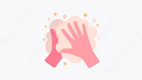 图片素材-013手洗 hand washing扁平MG卡通空气污染元素图标