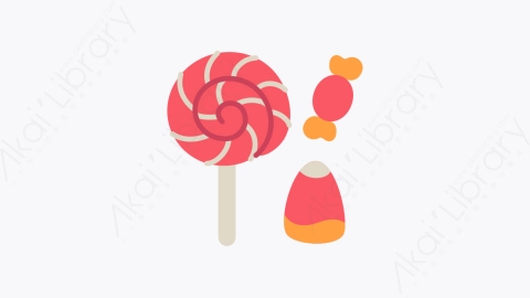 图片素材-016万圣节糖果 halloween candy扁平MG卡通万圣节元素图标