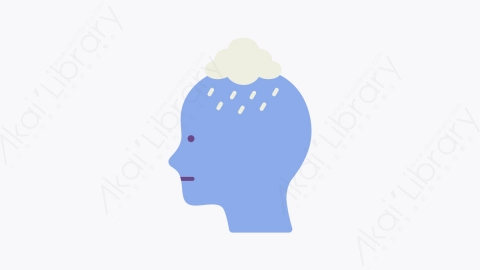 图片素材-018焦虑 anxiety扁平MG卡通心理健康和障碍元素图标