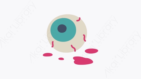 图片素材-018眼球 eye ball扁平MG卡通万圣节元素图标