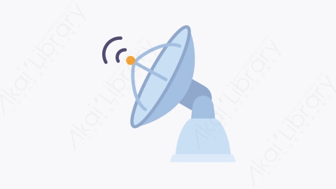 图片素材-022卫星 satellite扁平MG卡通空间元素图标
