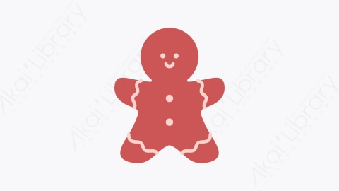 图片素材-023姜饼 gingerbread扁平MG卡通圣诞节元素图标