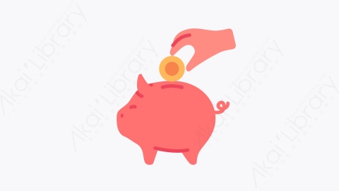 图片素材-024省钱 saving money扁平MG卡通自助元素图标