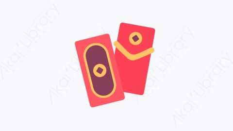 图片素材-027信封 envelope扁平MG卡通农历新年元素图标