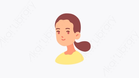 图片素材-027女孩 girl扁平MG卡通人形元素图标