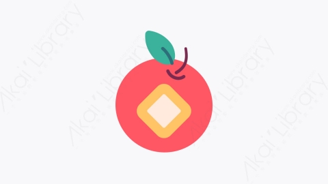 图片素材-028橙色 orange扁平MG卡通农历新年元素图标