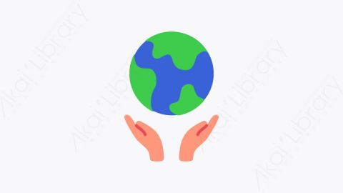 图片素材-028拯救地球 save the planet扁平MG卡通去生态元素图标