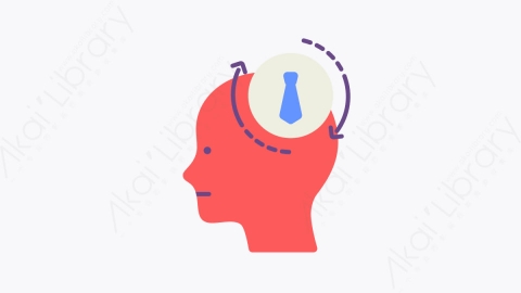 图片素材-028压力 stress扁平MG卡通心理健康和障碍元素图标
